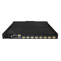 8 Port Rackmount KVM Console w/ 6ft Cables Integrated KVM Switch w/ 19" LCD Monitor Fully Featured 1U LCD KVM Drawer