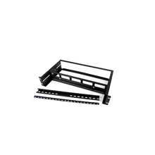 2U Adjustable Rackmount DIN Rail Kit Steel Fits All Standard 19" Racks With Top Hat/Mini/G Rails