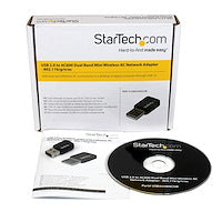 USB 2.0 AC600 Mini Dual Band Wireless AC Network Adapter USB 2.0 Host Interface 1T1R 802.11ac WiFi Adapter