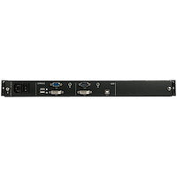 Dual Rail Rackmount KVM Console Single Port DVI/VGA KVM w/17" LCD Monitor for Server Rack