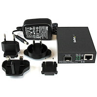 Gigabit Ethernet Fiber Media Converter with Open SFP Slot Link Fault Pass (LFP) supported Durable metal housing