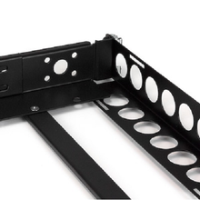1U 19" Fixed Adjustable Depth Universal Server Rack Rails Steel Black