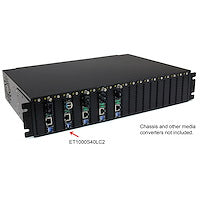 1000 Mbps Gigabit Single Mode Fiber Media Converter LC Maximum Fiber Cable length of 40 Km