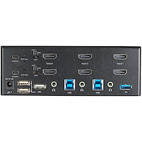 2 Port Dual Monitor HDMI KVM Switch 4K 60Hz Ultra HD HDR Desktop 4K HDMI 2.0 KVM Switch