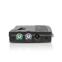 4 Port Black PS/2 KVM Switch VGA Video Using This Complete Kit with Cables