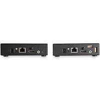 HDMI KVM Extender over IP Network 4K 30Hz HDMI 2.0 and USB over IP LAN or Cat5e/Cat6 Ethernet Cable