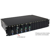 Fiber Media Converter Gigabit Ethernet connection up to 1000Mbps over Multimode LC using fiber cabling