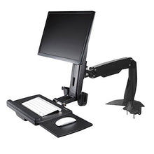 Sit Stand Monitor Arm Desk Mount Adjustable Sit Stand Workstation Arm