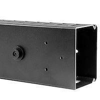 40U Vertical Cable Organizer with Finger Ducts Steel and Plastic (6FT)