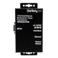 1 Port RS232 Serial Ethernet Device Server Ethernet or Power over Ethernet (POE) 10/100Mbps RJ45 LAN port