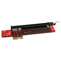 PCI Express X1 to X16 Low Profile Slot Extension Adapter 2.5 Gbps Red Lifetime