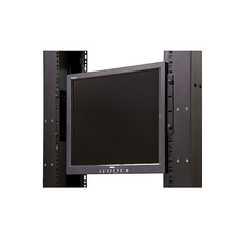 4U Universal VESA LCD Monitor Mounting Bracket For 19" Rack or Cabinet Steel Black