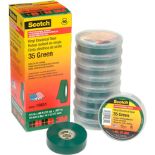 3/4" X 66' 3mƒ?› Scotch?? Vinyl Electrical Color Coding Tape (pack of 10)
