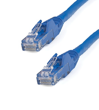 35' CAT6 6 Gigabit 650MHz 100W PoE UTP Snagless W/Strain Relief Ethernet Cable