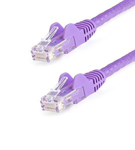25' CAT6 6 Gigabit 650MHz 100W PoE UTP Snagless W/Strain Relief Ethernet Cable