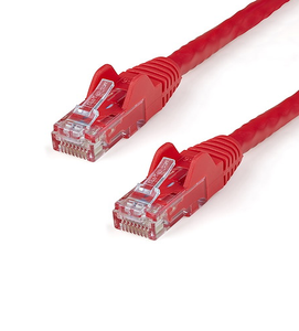 8' CAT6 6 Gigabit 650MHz 100W PoE UTP Snagless W/Strain Relief Ethernet Cable