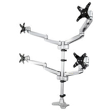 Desk Mount Quad Monitor Arm Premium Articulating VESA 4 Monitor Mount 2x2 up to 30