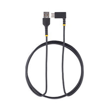 A to C Charging Cable Right Angle Heavy Duty Fast Charge USB C Cable Black 6ft 2m USB