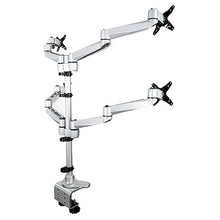 Desk Mount Quad Monitor Arm Premium Articulating VESA 4 Monitor Mount 2x2 up to 30