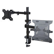 Adjustable Laptop Arm Mount C clamp Grommet Mount Black