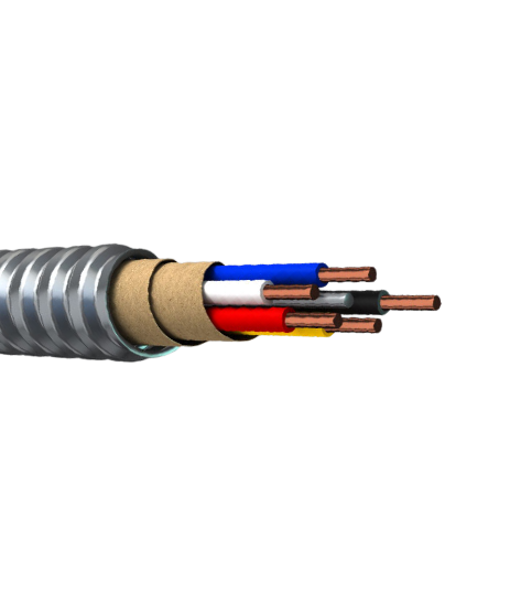 18-2C Solid Copper Thermostat Galvanized Steel TFN Insulation Interlocked Armored Cable