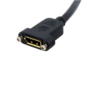 3' Panel Mount DisplayPort Cable 4K x 2K Video Extender Cord W/ Panel Mount DP Connector Monitor Cable DPPNLFM3