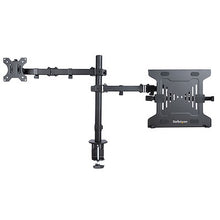Adjustable Laptop Arm Mount C clamp Grommet Mount Black