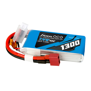 Gens Ace 1300mAh 2S1P 7.4V 45C Lipo Battery Pack With Deans Plug