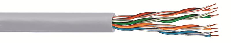 Commscope 4299614/10 24 AWG 4 Pair Gray Ultra II 55N4R Non Plenum Solid BC UTP Cat5e Cable