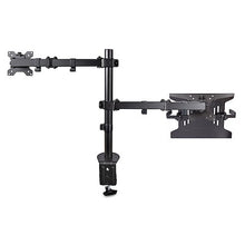 Adjustable Laptop Arm Mount C clamp Grommet Mount Black