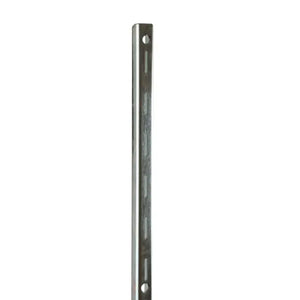 72" Heavy Weight Surface Mounted Slotted Standards - 1" Slots on 2" Center - Imperial Line - Satin Zinc Econoco SS30/72