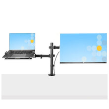 Adjustable Laptop Arm Mount C clamp Grommet Mount Black