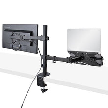 Adjustable Laptop Arm Mount C clamp Grommet Mount Black
