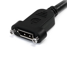3' Panel Mount DisplayPort Cable 4K x 2K Video Extender Cord W/ Panel Mount DP Connector Monitor Cable DPPNLFM3PW