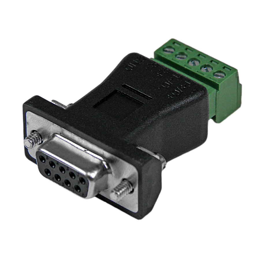 RS422 RS485 Serial DB9 Male Connector to Terminal Block Adapter