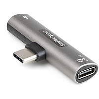 USB C Audio & Charge Adapter Headset Port and 60W USB Type-C Power Delivery Pass