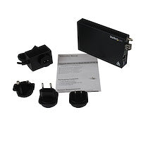 Fiber Media Converter Gigabit Ethernet connection up to 1000Mbps over Multimode LC using fiber cabling