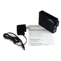 10/100 Fiber to Ethernet Media Converter fiber optic cable distance of 2 km over Multi Mode SC fiber