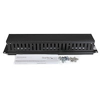 2U Horizontal Finger Duct Rack Cable Management Panel with Cover