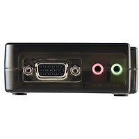 4 Port Black USB KVM Switch Computers With This Complete Kit with Cables and Audio