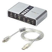 7.1 USB Audio Adapter External Sound Card with SPDIF Digital Audio With Home Theater-Ready Sound System