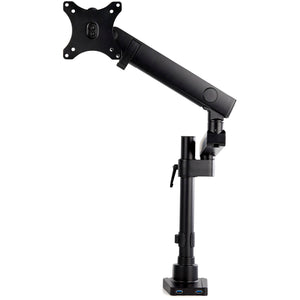 Desk Mount Monitor Arm with 2x USB 3.0 Ports Pole Mount Full Motion Single Arm Monitor