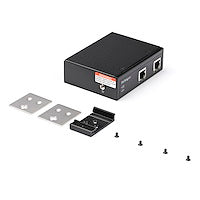 Industrial Single Port Gigabit PoE Extender 60W 802.3bt PoE /PoE+/ PoE++ - 100m/ 330ft Power Over Ethernet Network Range