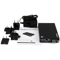 Gigabit Ethernet Copper-to-Fiber Media Converter up to 20 km (12.4 mi) using single-mode LC fiber cable