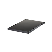 1U Adjustable Mounting Depth Server Rack Mount Shelf 27.5in Deep Universal Tray For 19" AV, Data & Network Equipment Rack