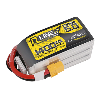 Tattu R-Line Version 5.0 6S1P 22.2V 150C Lipo Battery Pack With XT60 plug