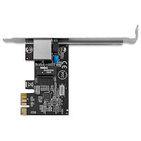 1 Port PCI Express PCIe Gigabit Network Server Adapter NIC Card Gigabit Detection and Link/Activity LED Indicators