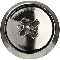 Nickel Plated 12-24 Server Rack Screws Steel Construction (Pack of 50)