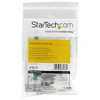 Laptop Cable Lock Anchor Zinc Alloy Deskmount Cable Anchor Silver