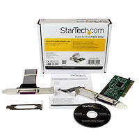2 Port PCI Parallel Adapter Card Desktop Computer Through a PCI Expansion Slot